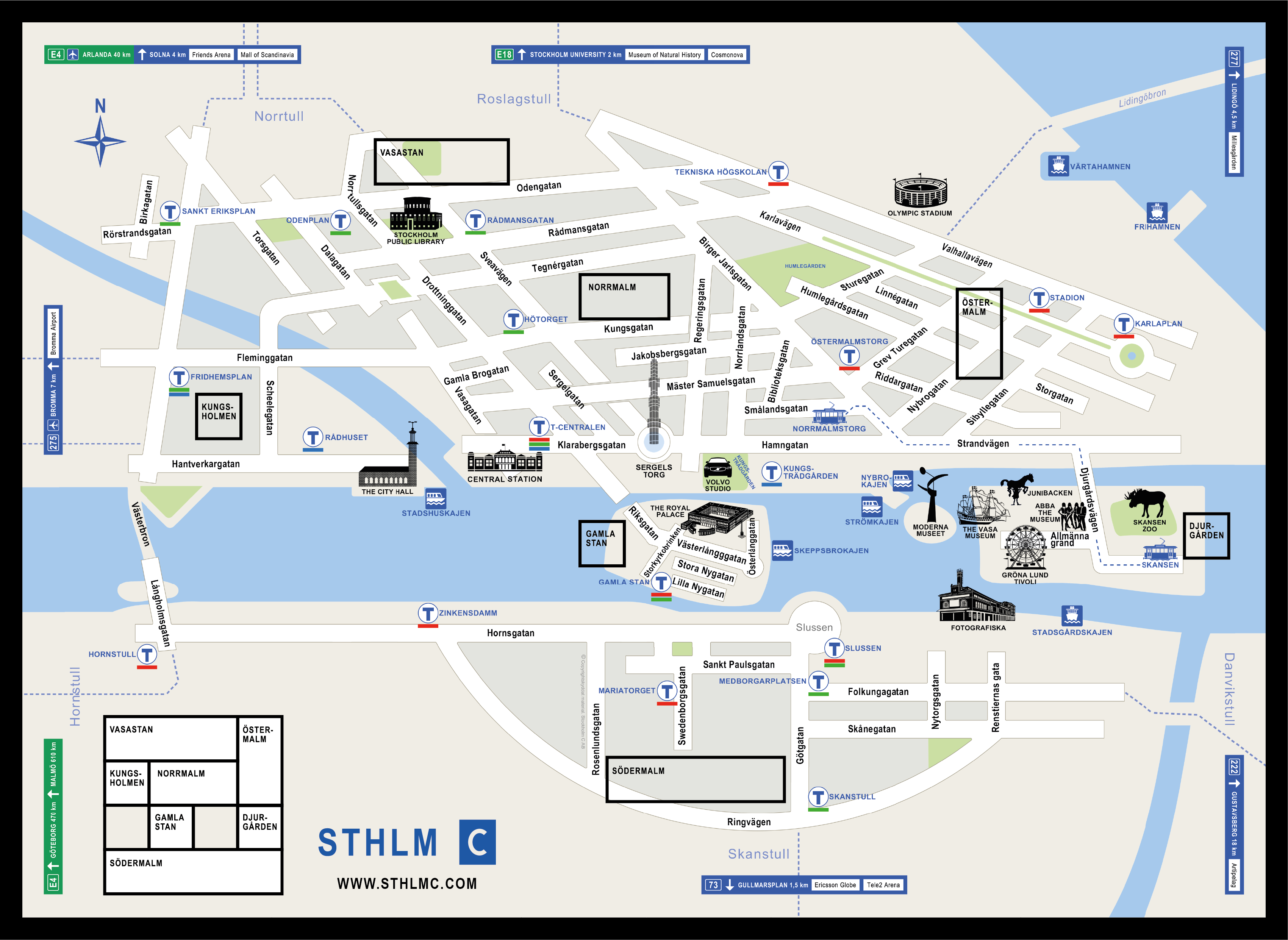 Karta Stockholm Central